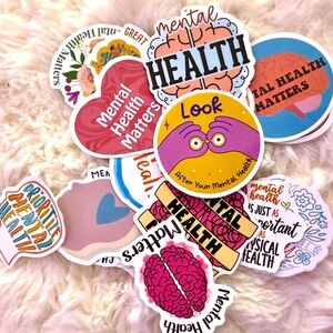 20 Colorful Mental Health Stickers